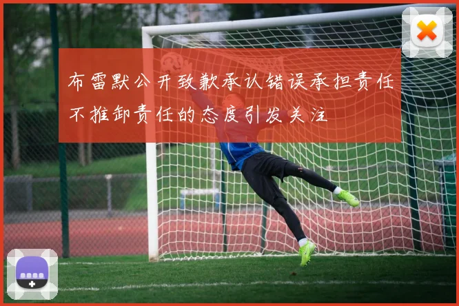 布雷默公开致歉承认错误承担责任不推卸责任的态度引发关注